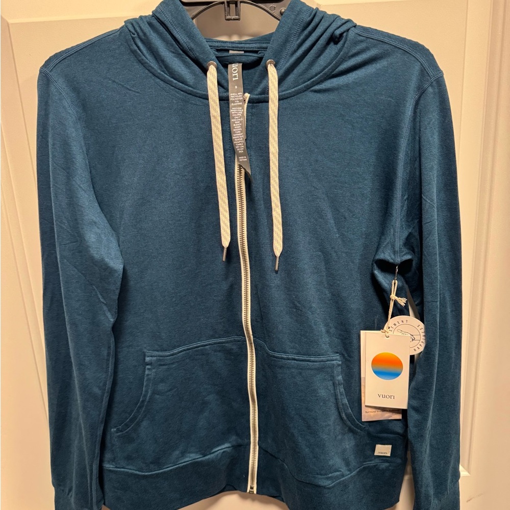 Vuori Blue Women's Zip-Up Hoodie